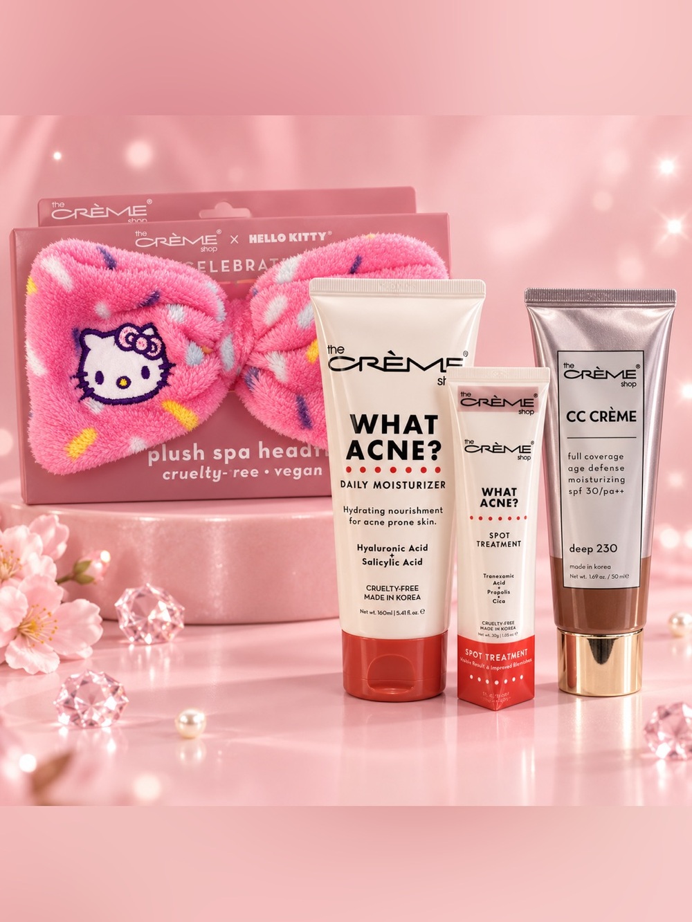 The Crème shop bundle What Acne? Daily Moisturizer & Spot Treatment